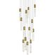 Aurora 13 Light 30 inch Satin Gold Chandelier Ceiling Light