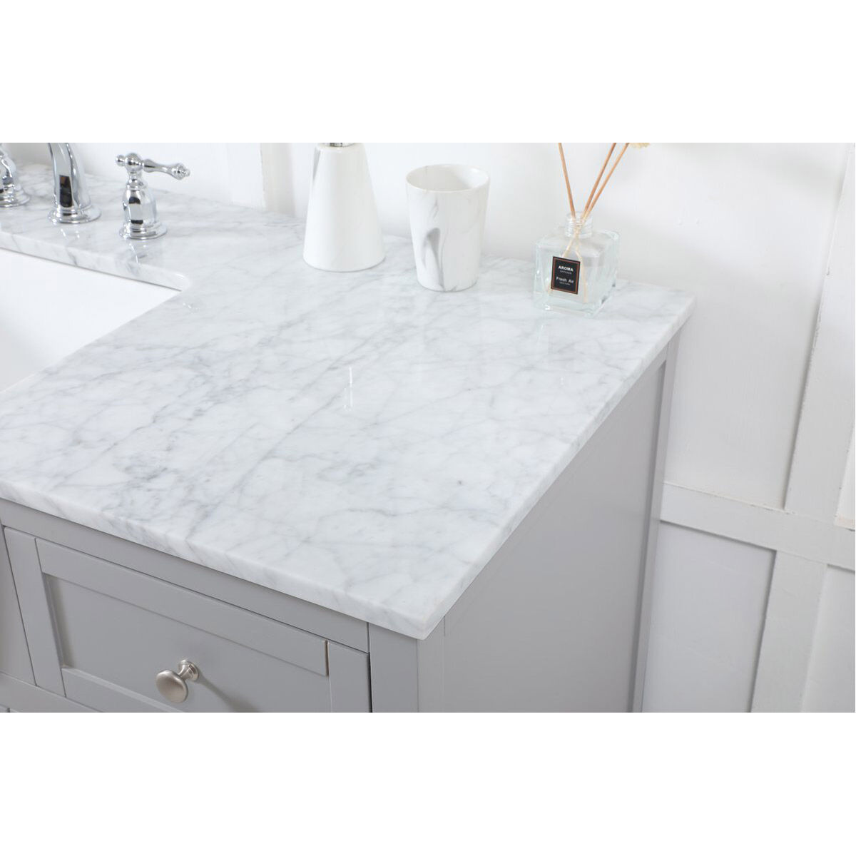 Franklin 42 X 22 X 34.75 inch Grey Bathroom Vanity Cabinet