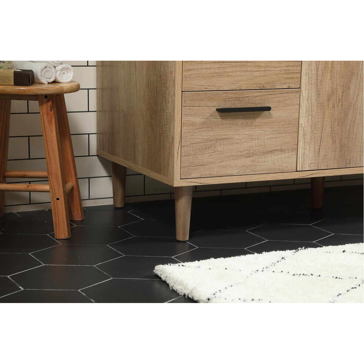 Baldwin 48 X 22 X 34 inch Natural Oak Vanity Sink Set