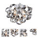 Ritz 4 Light 14 inch Chrome Flush Mount Ceiling Light