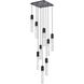 Aurora 9 Light 20 inch Black Pendant Ceiling Light