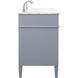 Park Avenue 72 X 22 X 35 inch Grey Vanity Sink Set