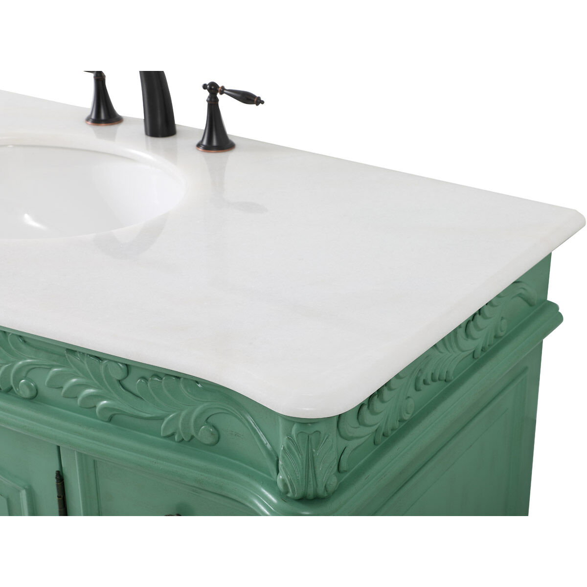 Clarion 48 X 22 X 36 inch Vintage Mint Vanity Sink Set