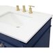 Bennett 72 X 21 X 35 inch Blue Vanity Sink Set