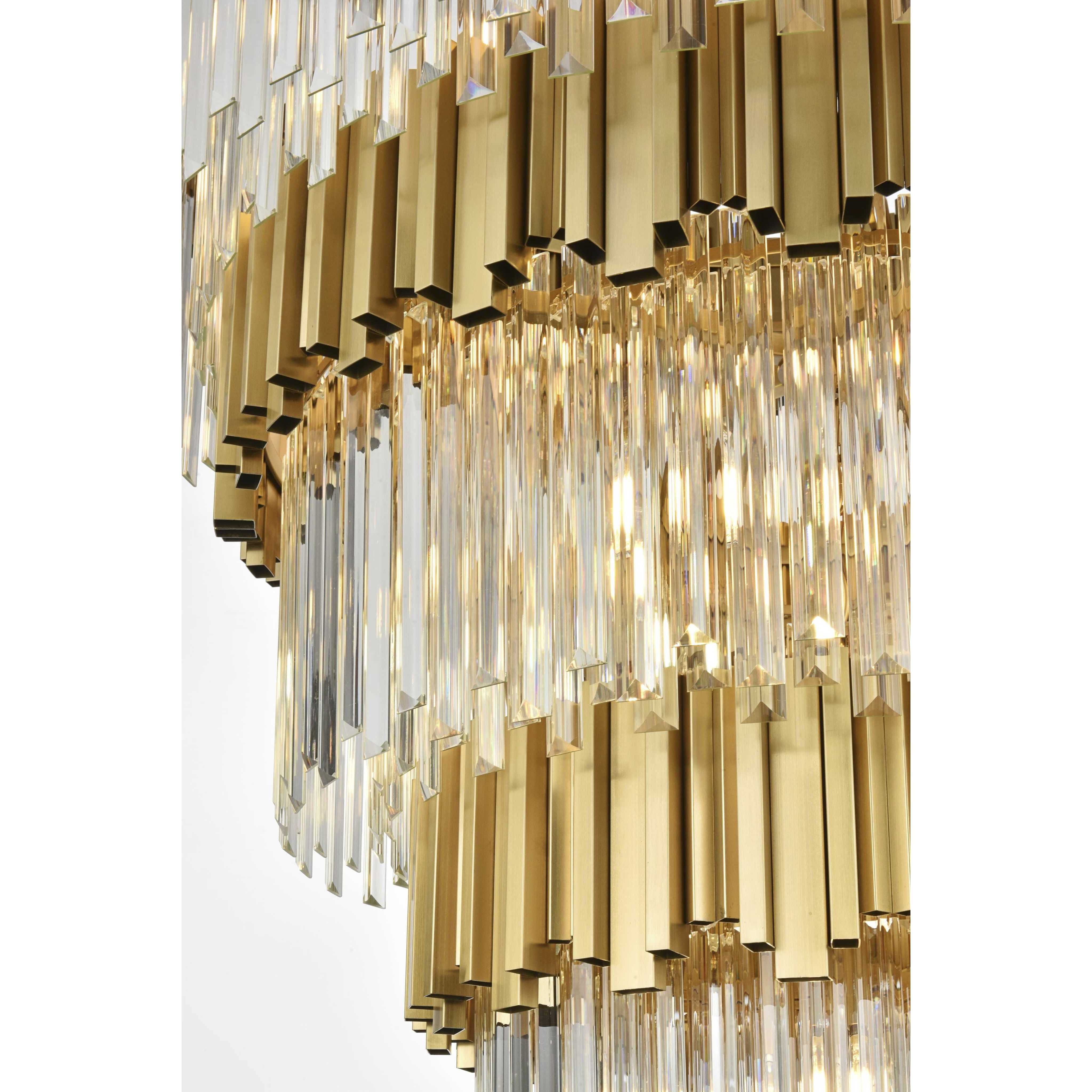 Willow 27 Light 40 inch Satin Gold Chandelier Ceiling Light