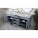 Park Avenue 72 X 22 X 35 inch Grey Vanity Sink Set