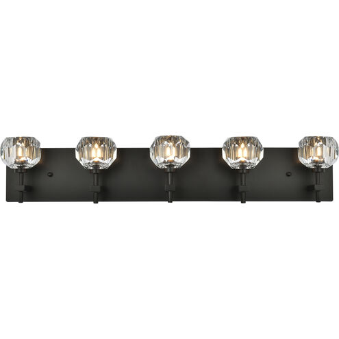 Graham 5 Light 32 inch Black Wall Sconce Wall Light