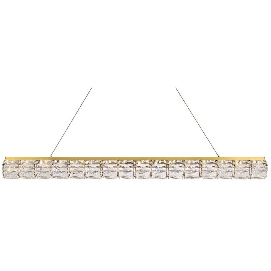 Valetta 1 Light 48 inch Gold Linear Pendant Ceiling Light
