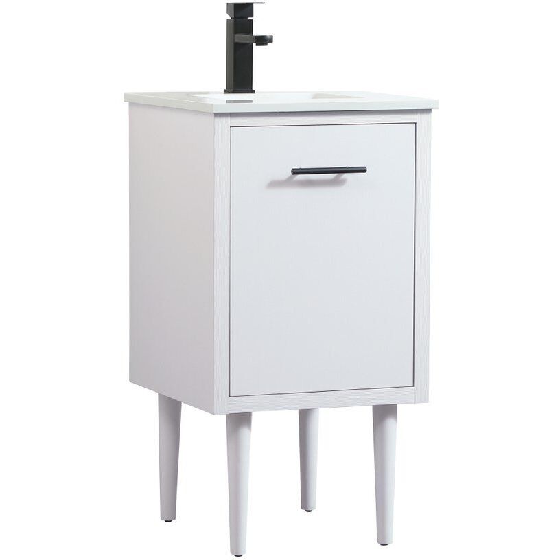 Cyrus 19 X 18 X 33.5 inch White Vanity Sink Set