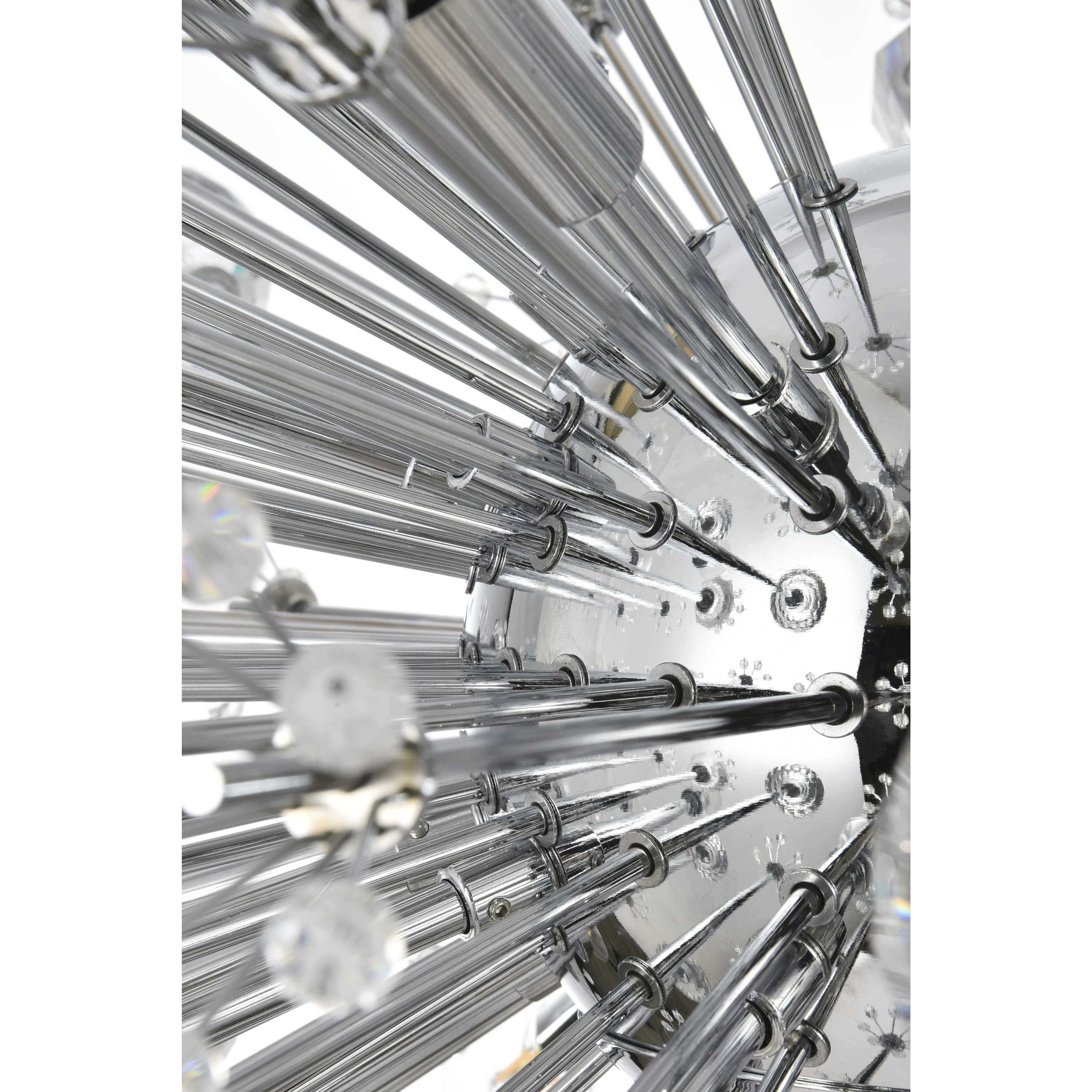 Vera 38 Light 25 inch Chrome Pendant Ceiling Light