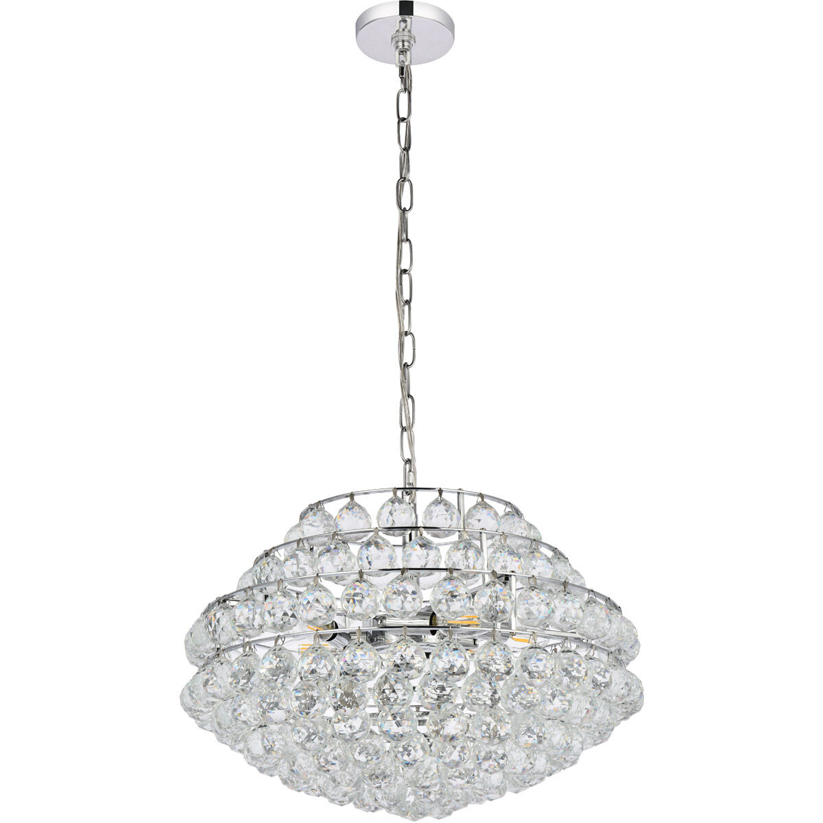 Savannah 5 Light 20 inch Chrome Pendant Ceiling Light