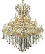 Maria Theresa 49 Light 60 inch Gold Foyer Ceiling Light in Golden Teak