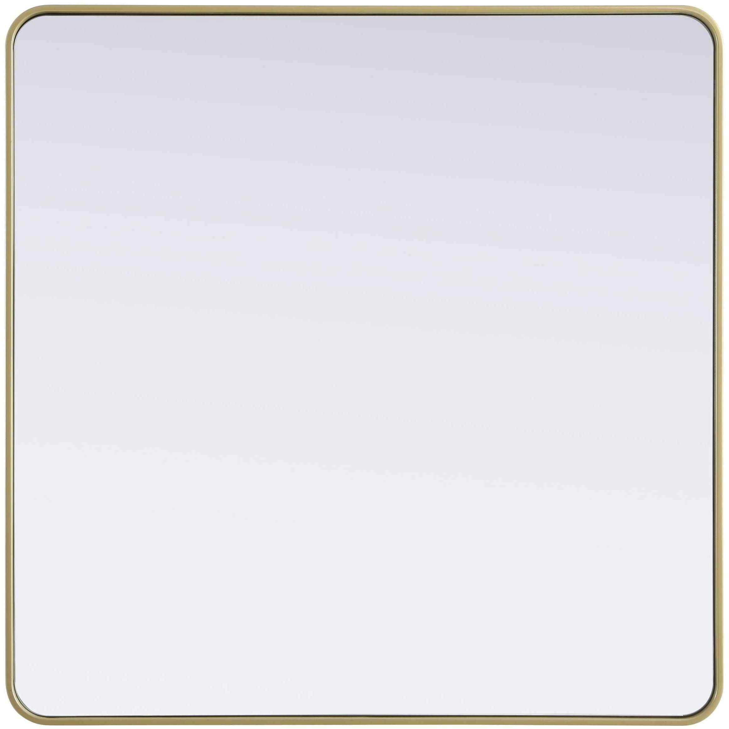 Remy 42 X 42 inch Brass Mirror