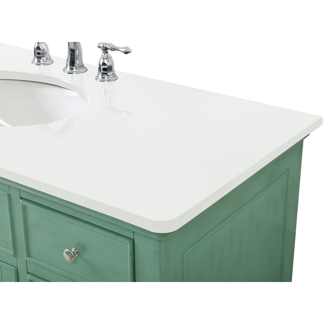 Otto 48 X 21 X 35 inch Vintage Mint Vanity Sink Set