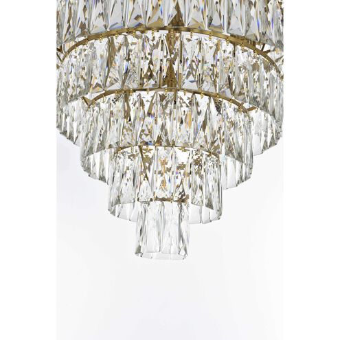 Josephine 29 Light 36 inch Satin Gold Chandelier Ceiling Light