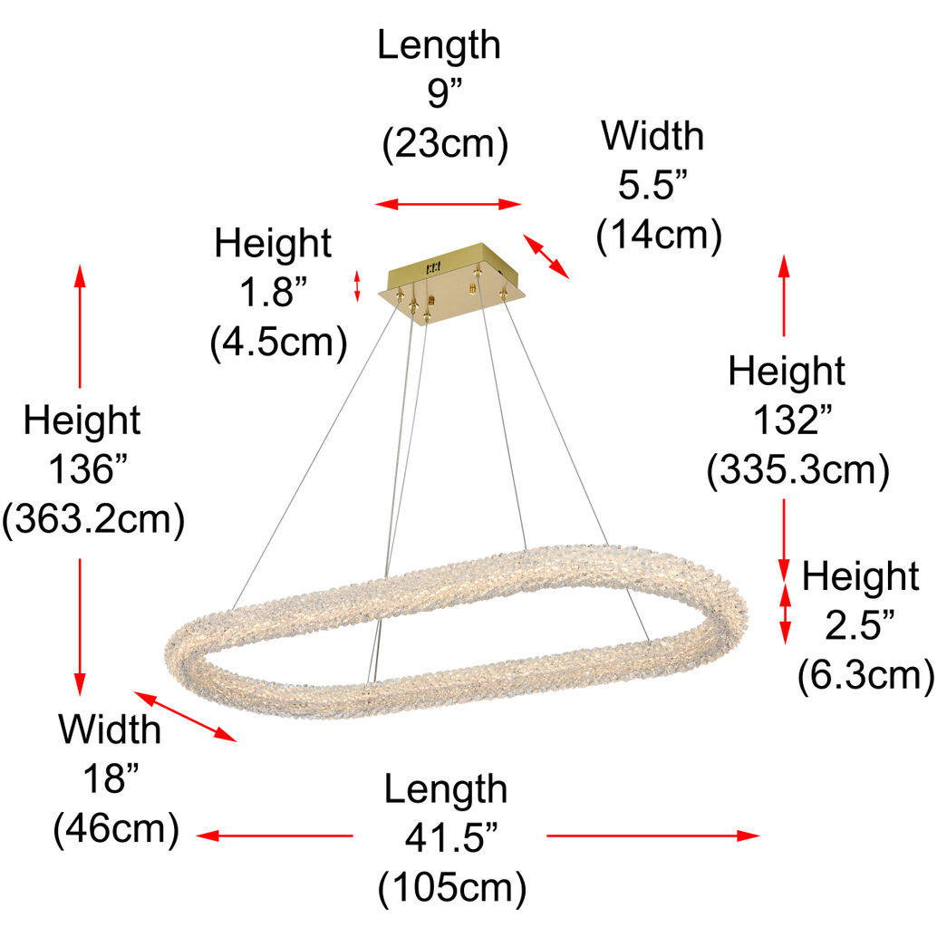 Bowen 1 Light 18 inch Satin Gold Chandelier Ceiling Light