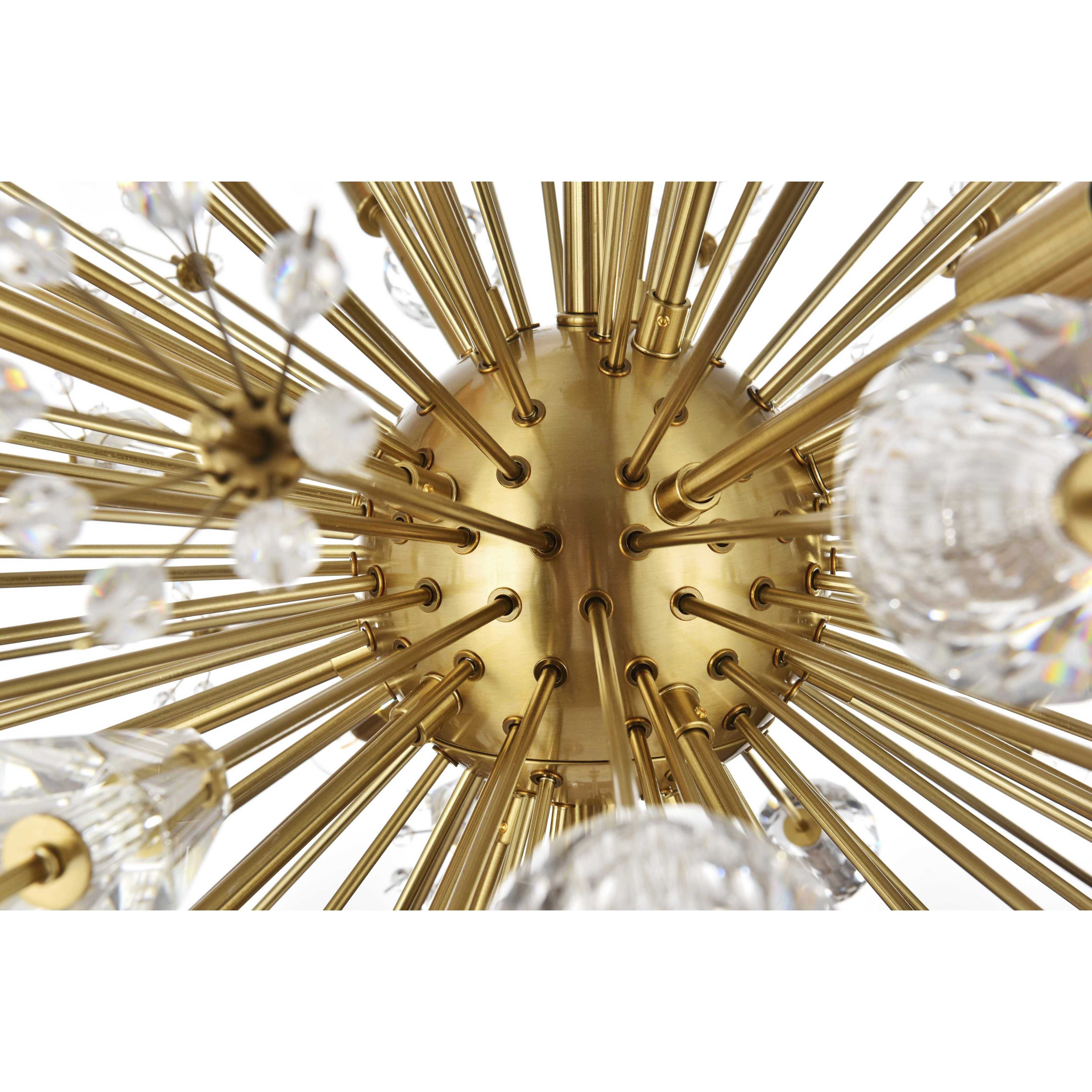 Vera 18 Light 32 inch Gold Pendant Ceiling Light in Satin Gold