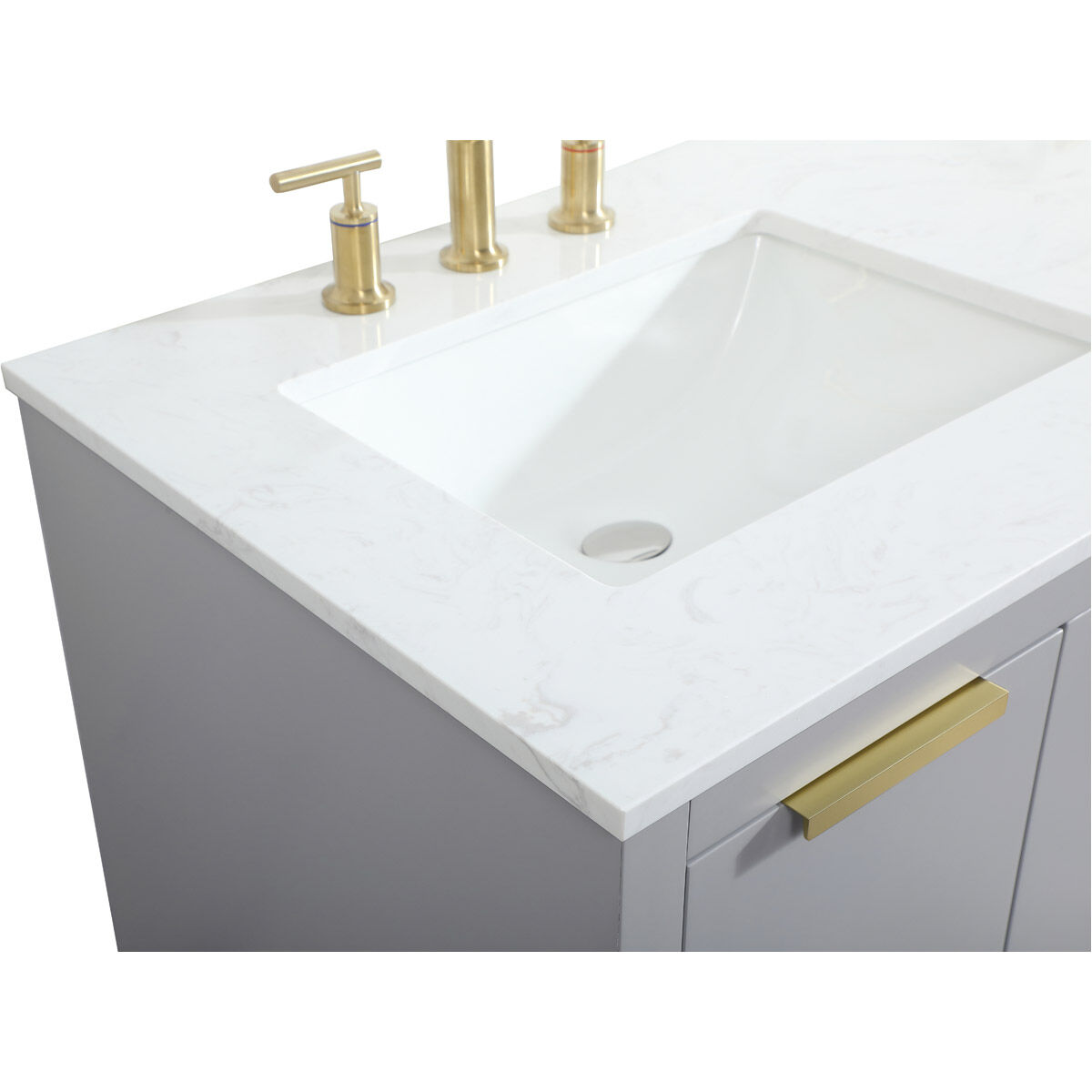 Blake 60 X 22 X 34 inch Grey Vanity Sink Set