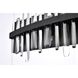 Serena 10 Light 36 inch Black Bath Sconce Wall Light