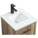 Cyrus 19 X 18 X 33.5 inch Natural Oak Vanity Sink Set