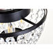 Cora 3 Light 10 inch Black Flush Mount Ceiling Light