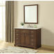 Americana 48 X 35 inch Teak with Carrara White Marble Vanity Set 