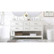 Sinclaire 60 X 22 X 34 inch White Vanity Sink Set