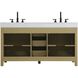 Nathan 60 X 34 inch Honey Brown Bathroom Vanity Cabinet