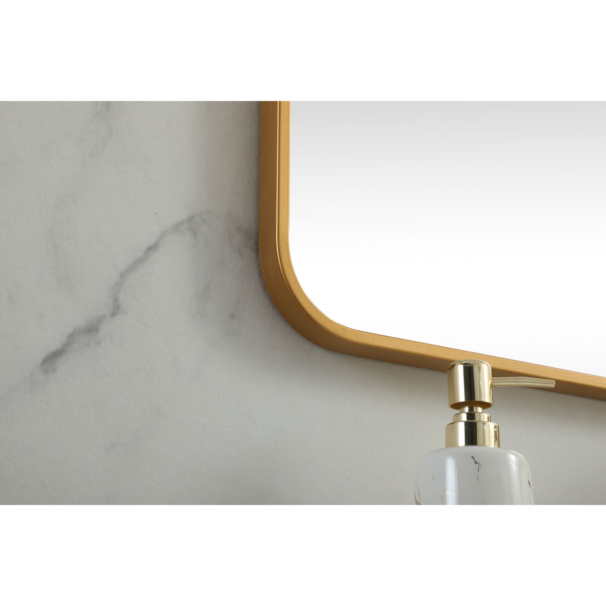 Evermore 30 X 30 inch Brass Vanity Mirror