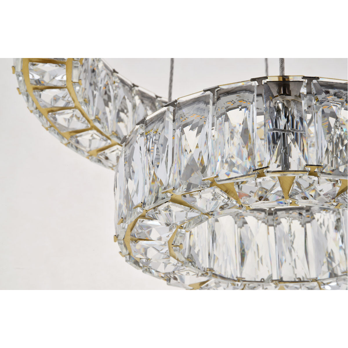 Monroe LED 17.7 inch Gold Pendant Ceiling Light