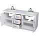 Chase 72 X 34 inch White Bathroom Vanity Cabinet