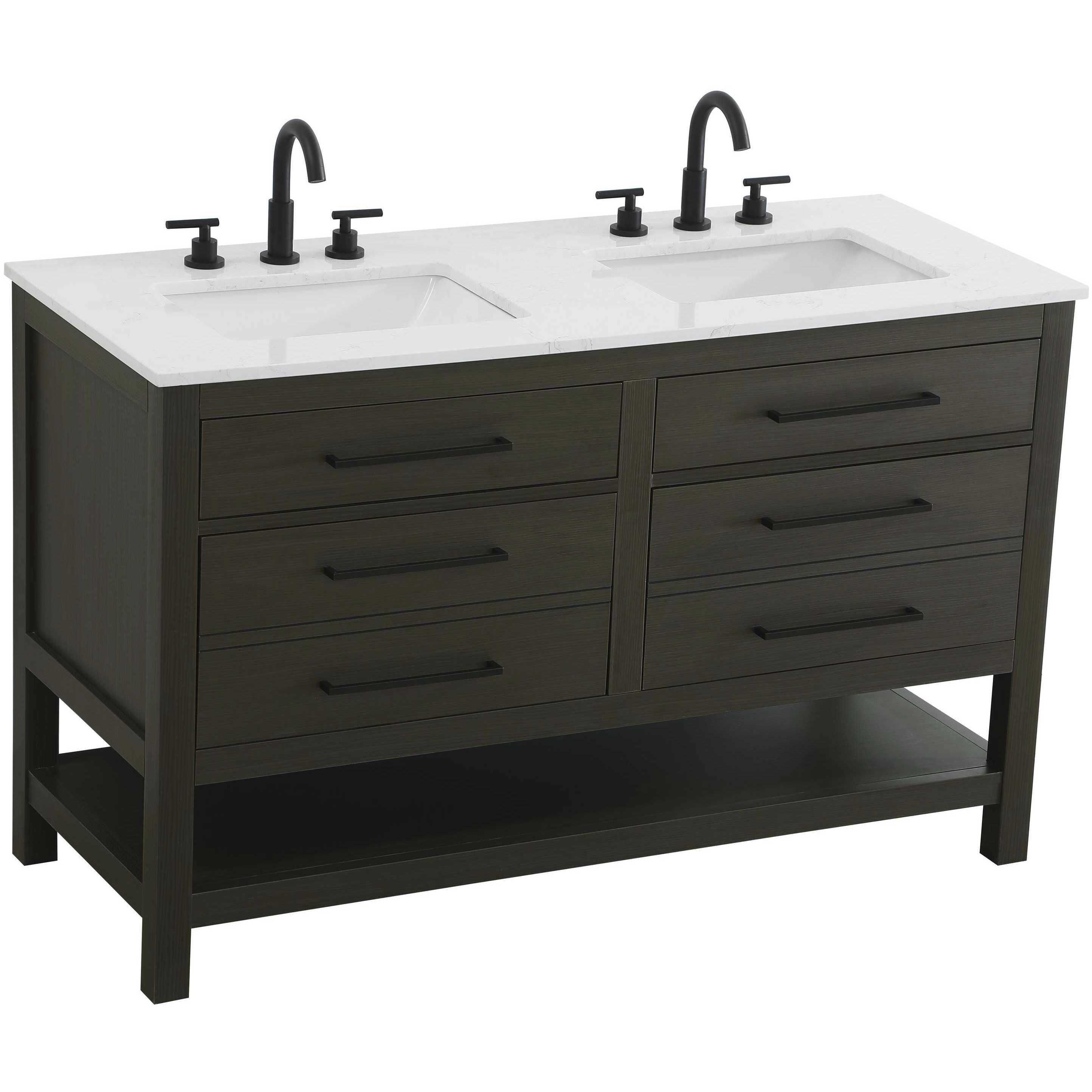 Karson 54 X 34 inch Mocha Brown Bathroom Vanity Cabinet in 2