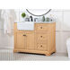 Franklin 42 X 22 X 35 inch Natural Wood Bathroom Vanity Cabinet