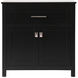 Adian Black Bathroom Storage Cabinet
