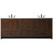Soma 84 X 19 X 34 inch Expresso Vanity Sink Set