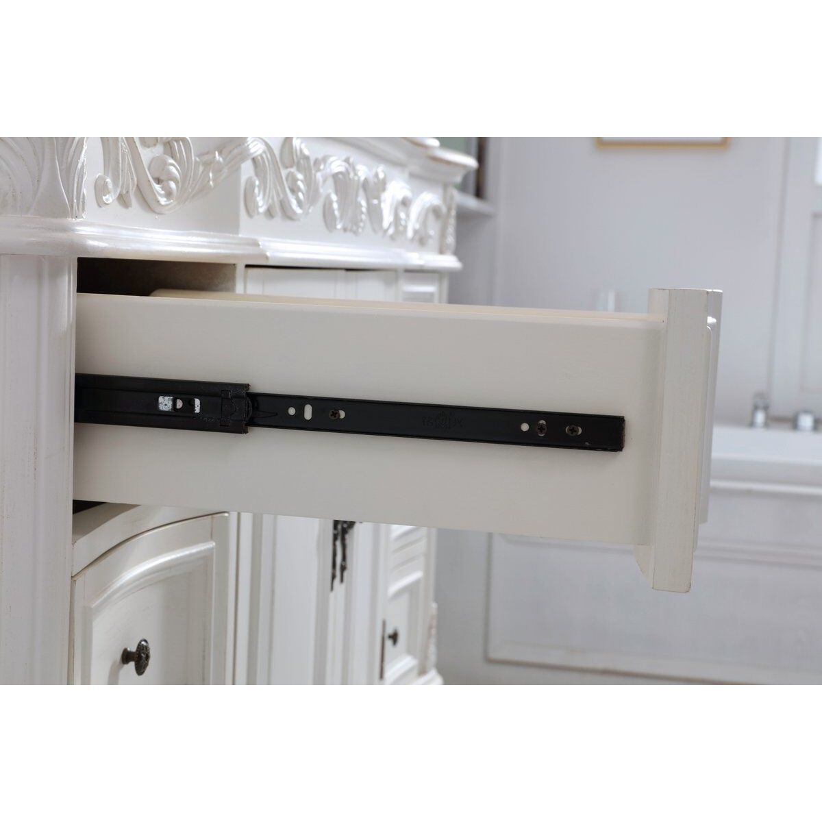 Oakland 48 X 22 X 36 inch Antique White Vanity Sink Set