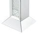 Modern 24 X 12 inch Clear Mirror and Crystal End Table 