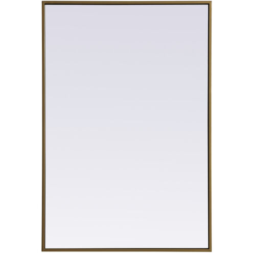 Eternity 36 X 24 inch Brass Mirror in 24 x 36