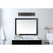Serena 10 Light 36 inch Black Bath Sconce Wall Light