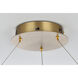 Rune 1 Light 32 inch Satin Gold Chandelier Ceiling Light
