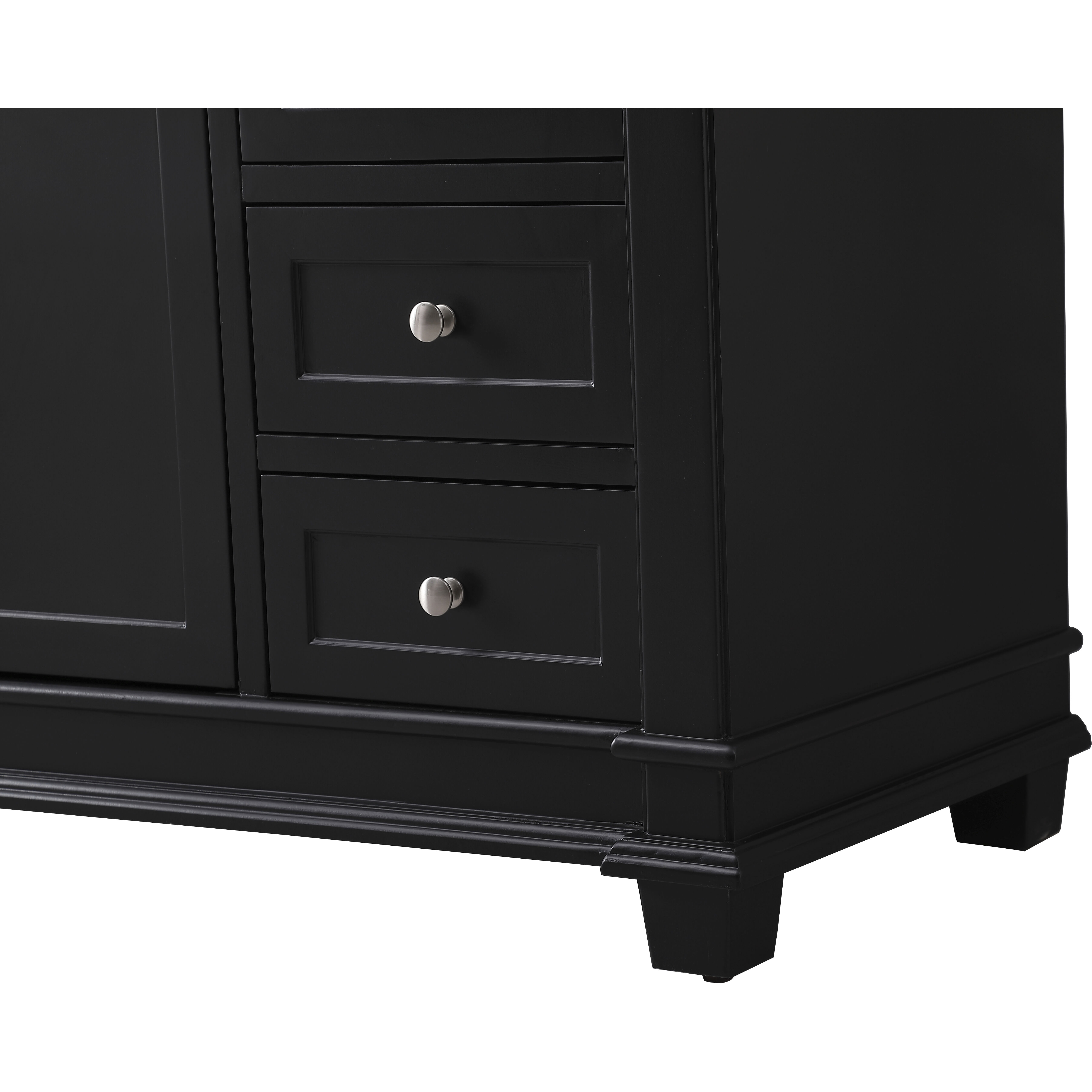 Wesley 60 X 22 X 35 inch Black Vanity Sink Set