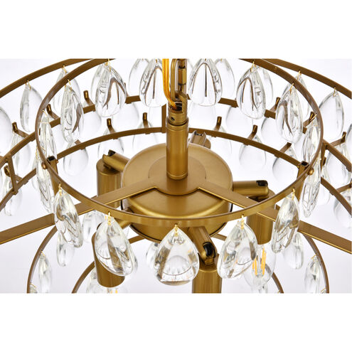 Mila 5 Light 18 inch Brass Pendant Ceiling Light