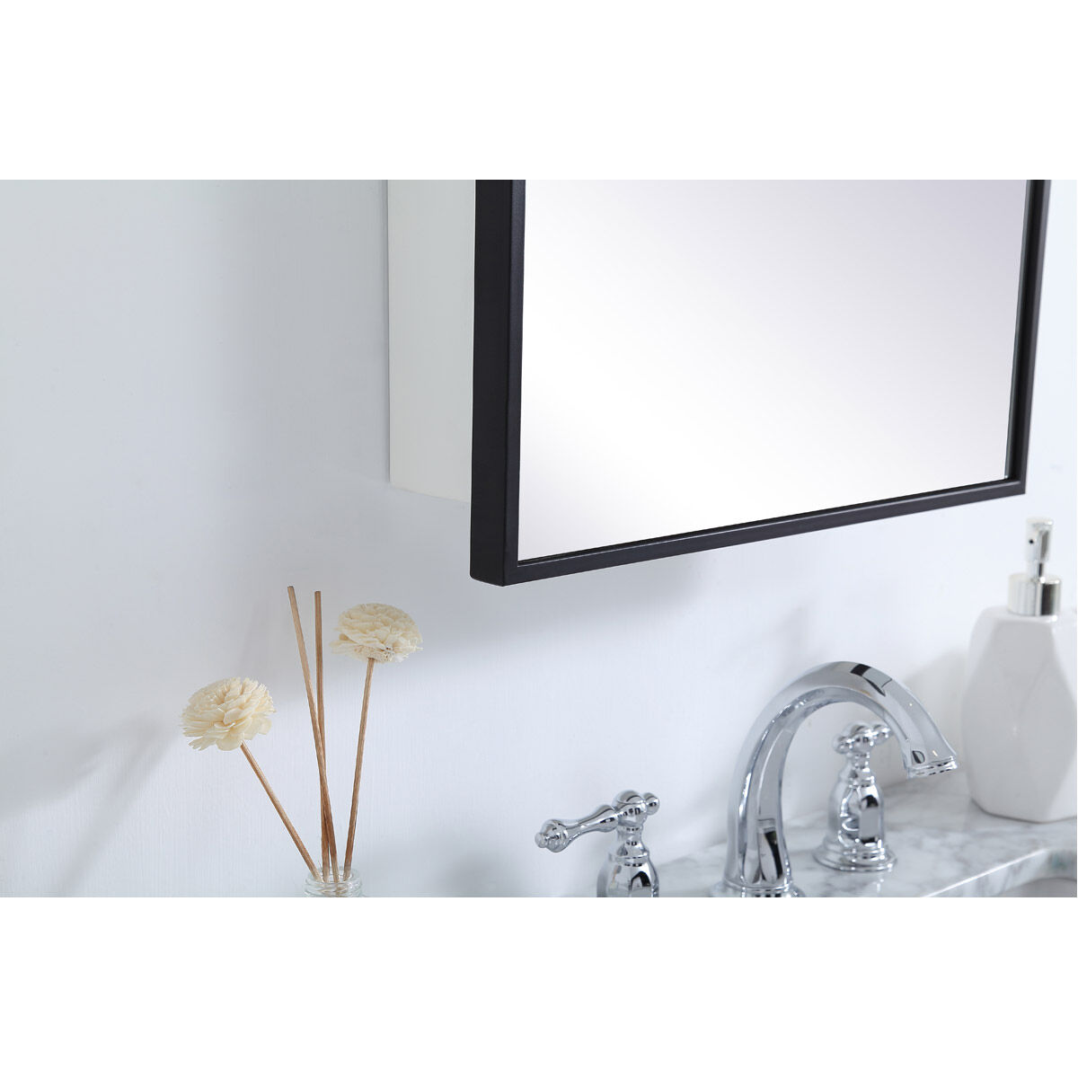 Wyn 28 X 17 inch Black Medicine Cabinet