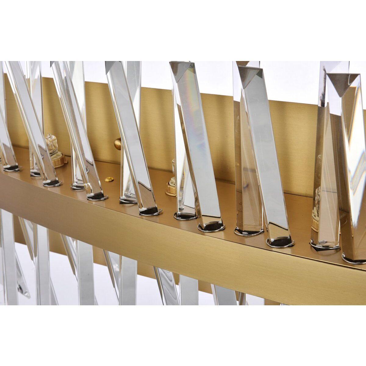 Serephina 10 Light 36 inch Satin Gold Bath Sconce Wall Light