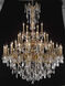 Rosalia 45 Light 54 inch French Gold Foyer Ceiling Light in Clear, Royal Cut