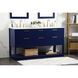 Larkin 60 X 22 X 34 inch Blue Vanity Sink Set