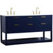 Larkin 60 X 22 X 34 inch Blue Vanity Sink Set