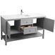 Heath 60 X 21.5 X 35 inch Grey Vanity Sink Set