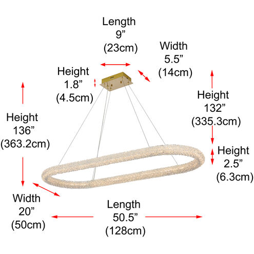 Bowen 1 Light 20 inch Satin Gold Chandelier Ceiling Light