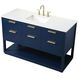 Larkin 54 X 22 X 34 inch Blue Vanity Sink Set